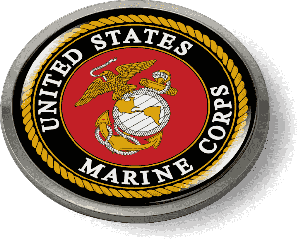 U.S. Marine Corps 3D Domed Emblem (b/r)